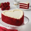 Торт красный бархат в форме сердца