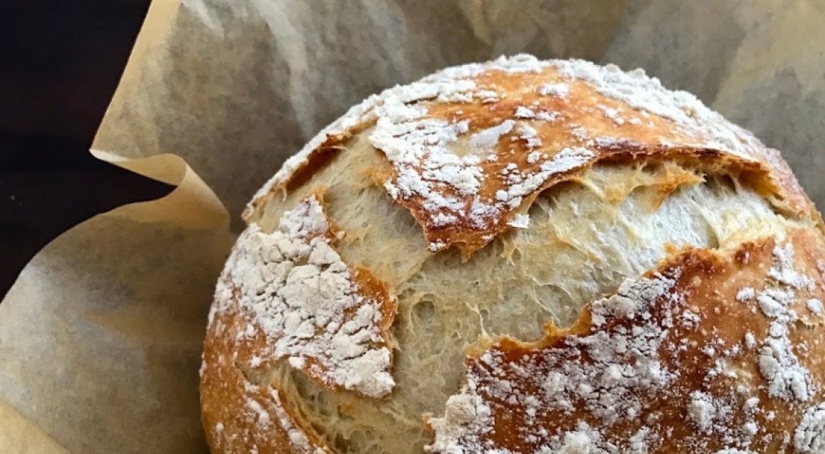 Идеальный «Хлеб без замеса» в духовке.