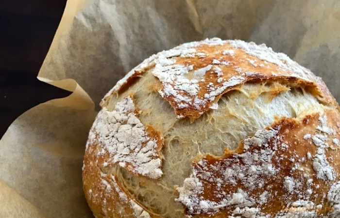 Идеальный «Хлеб без замеса» в духовке.